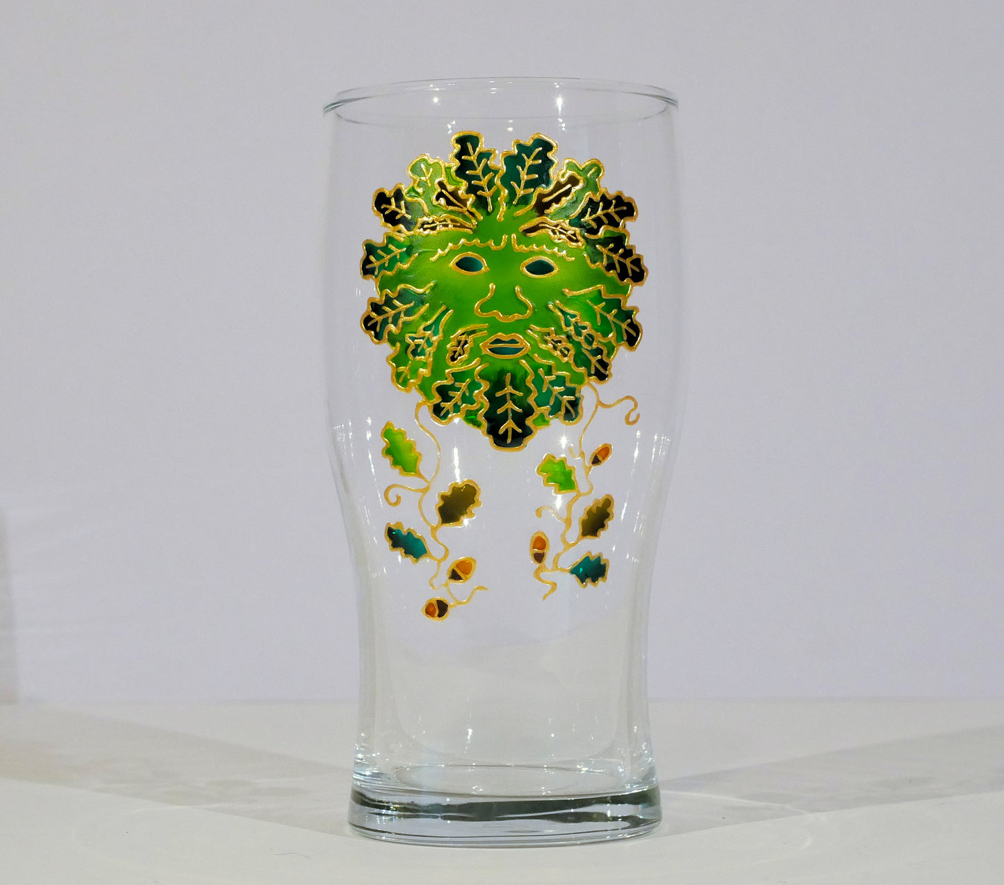 Green Man Pint Glass
