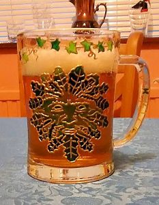 Green Man, Glassware, art,
