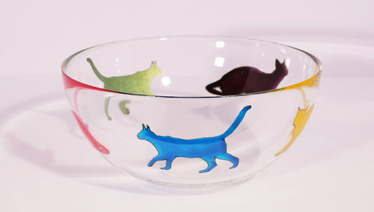 Colourful Cats Fruit Bowl