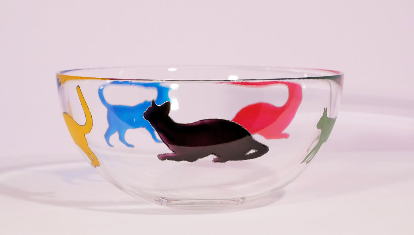 Colourful Cats Fruit Bowl