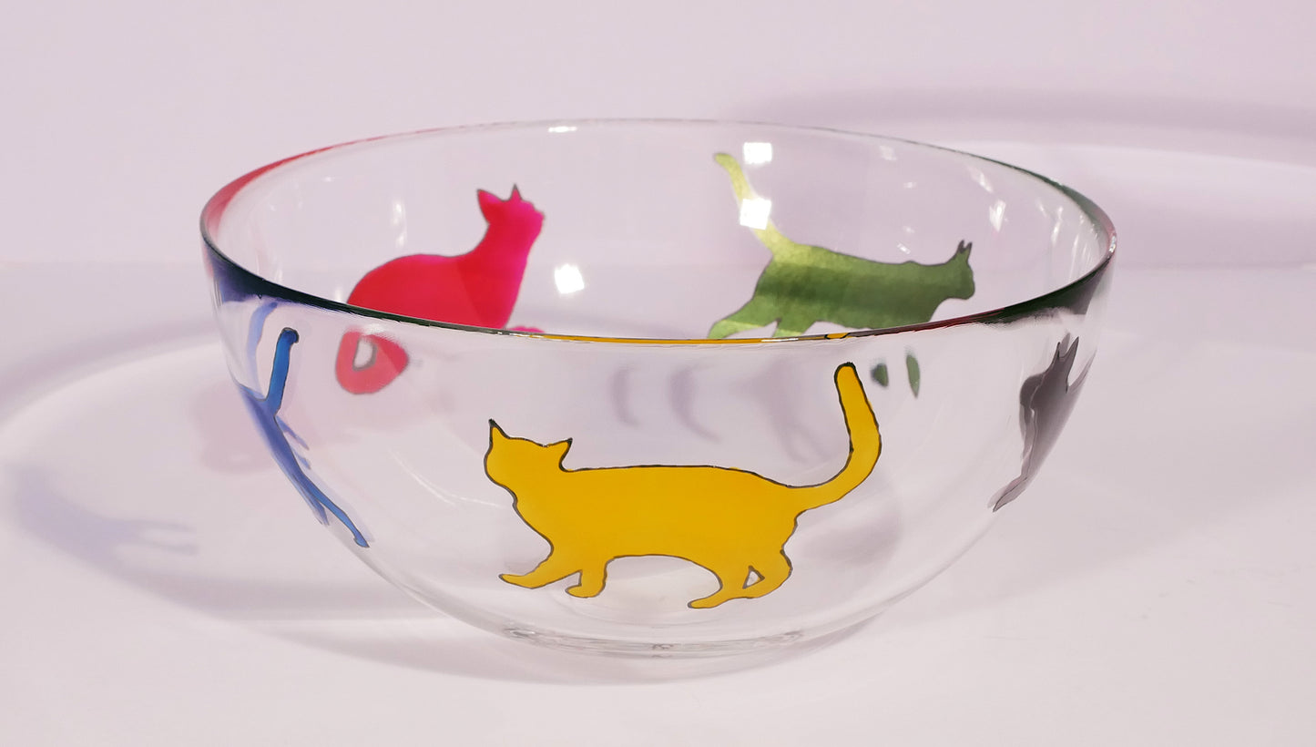 Colourful Cats Fruit Bowl
