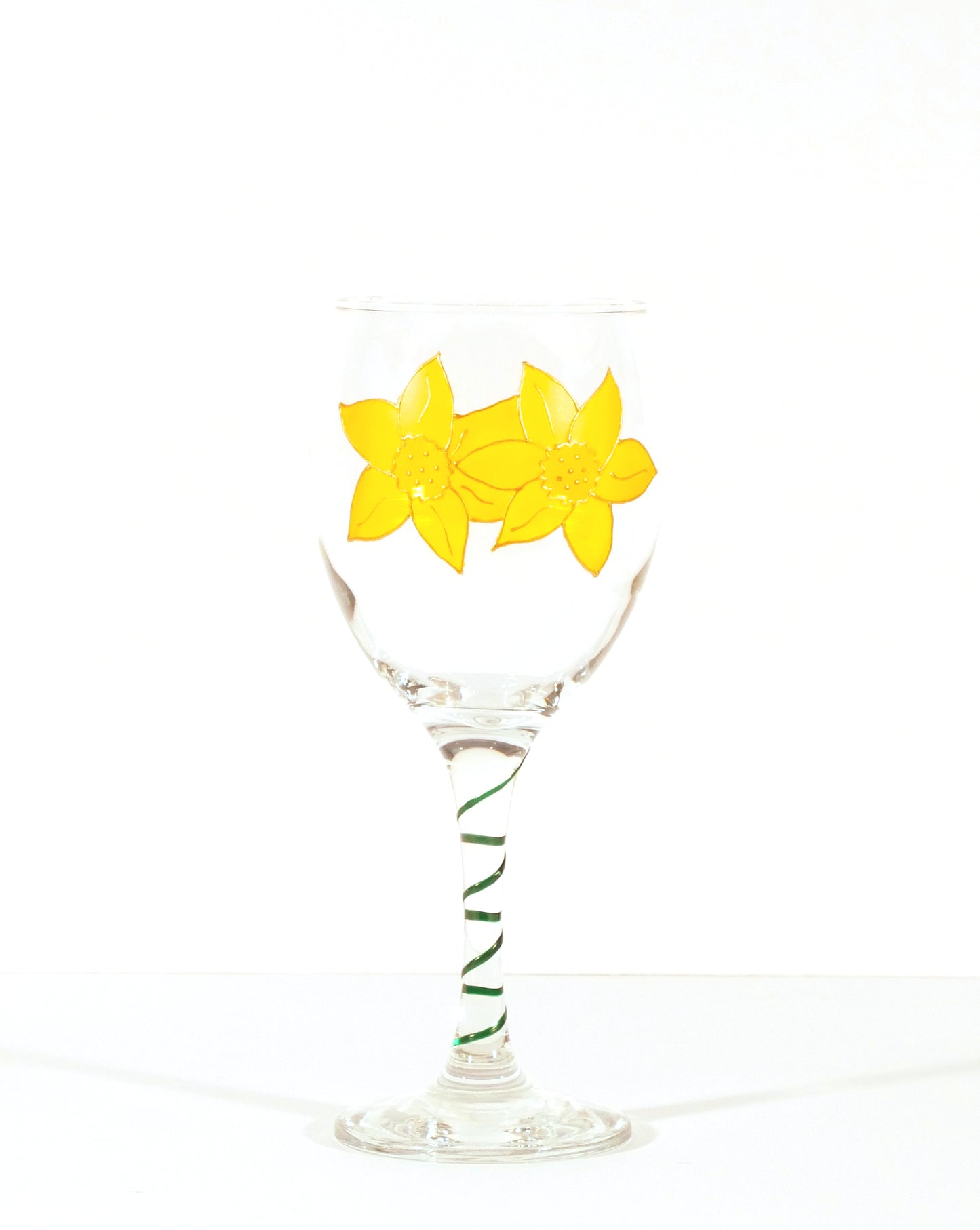 Daffodil Wine Glass