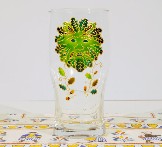 Green Man Pint Glass