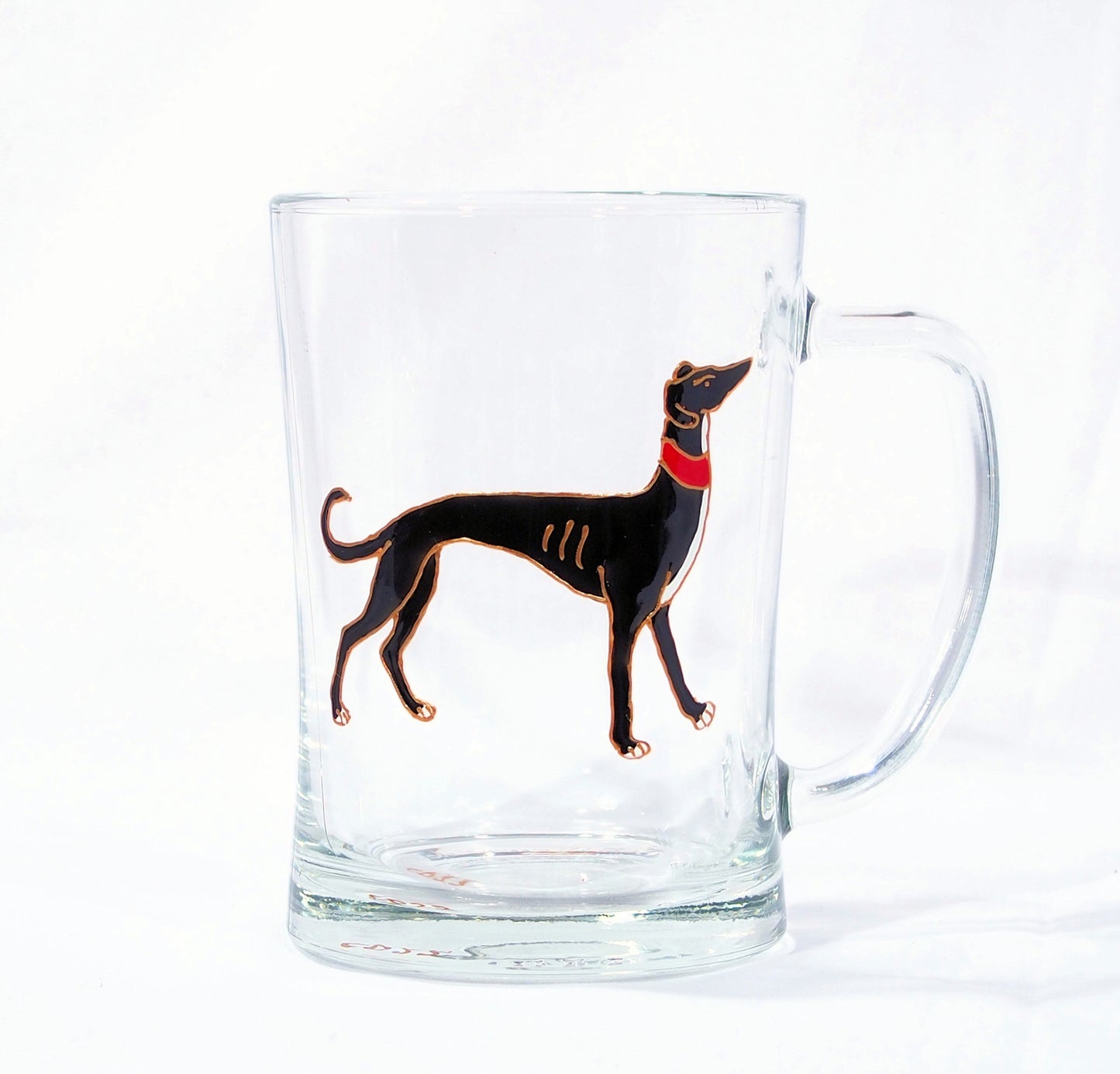 Medieval Hound Glass Tankard