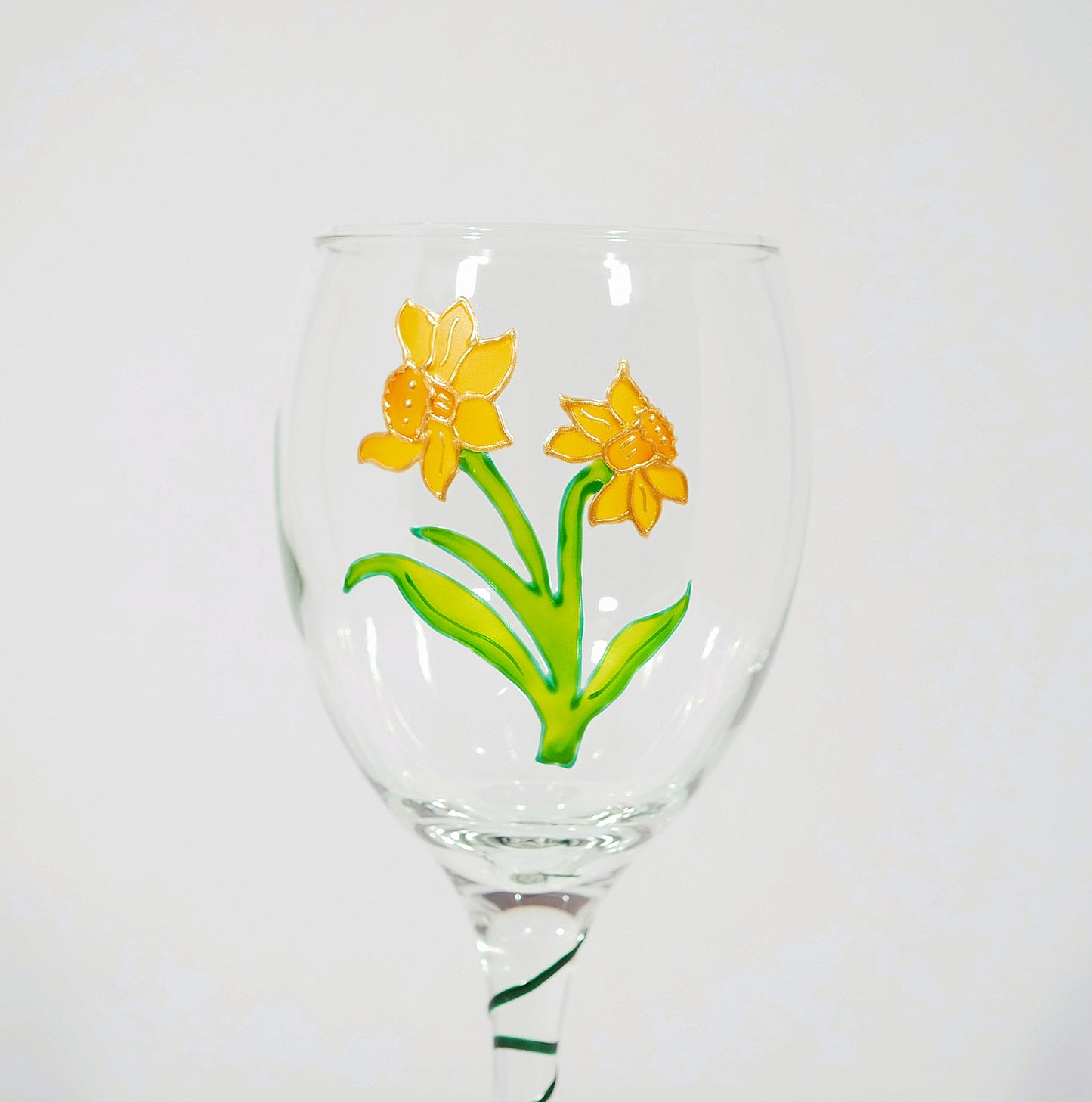 Daffodil Wine Glass