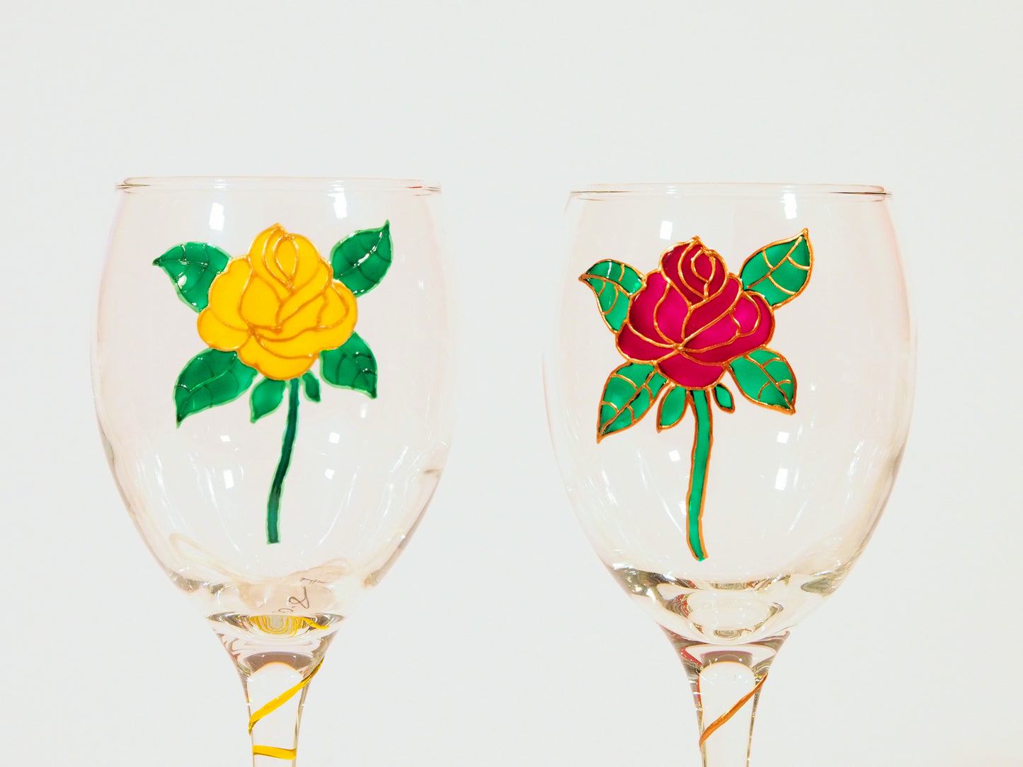 Rose Wine Glass