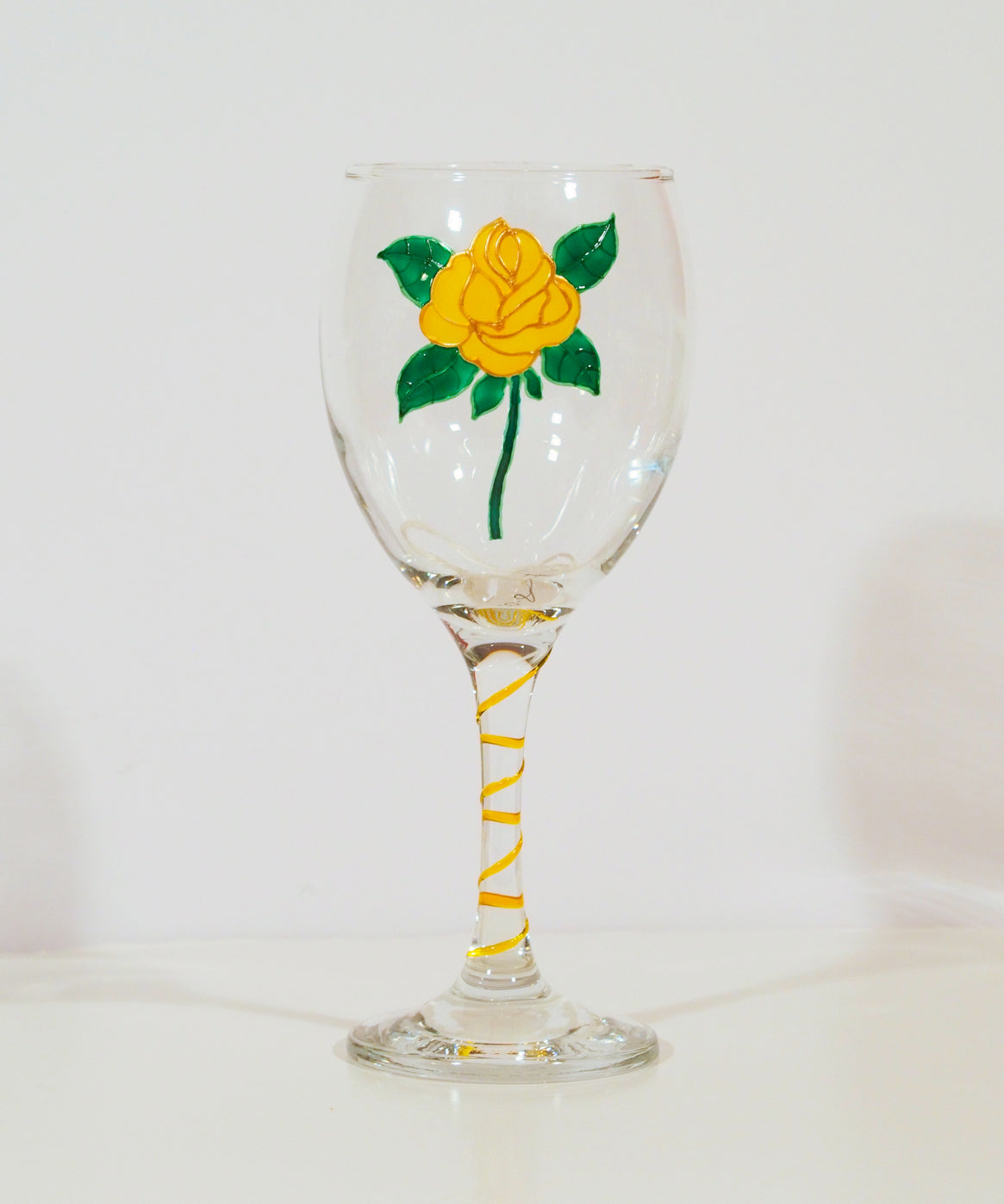 Rose Wine Glass