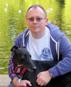 Chris Dignam, Greyhound Rescue, Greyhound Author, Largest Rabbit, Hound in the House.
