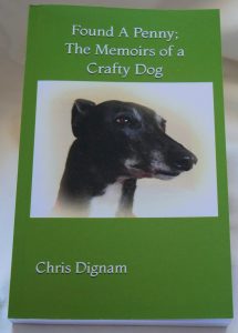 Found a Penny, Crafty Dog Books, Penny the Crafty Dog,greyhounds as pets,greyhound rescue,greyhound rescue wales,greyhounds make great pets,true greyhound stories,real animal stories,