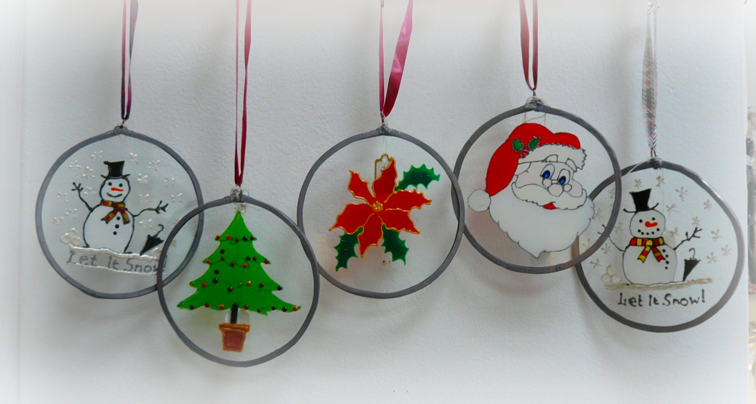 Christmas Suncatchers 1 Crafty Dog Cymru