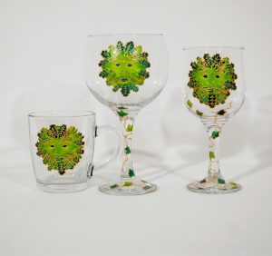 Green Man, Green Man glass,green man design,the green man,green man on a glass,green man wine glass,green man pint,