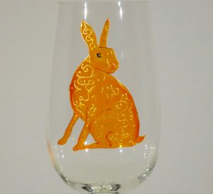 Celtic Hare,Hare Glass,Welsh Glass,Welsh Beer,Glass for beer,Pilsner Glass,Celtic design,