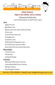 Chilli Jam,Welsh Jam,Welsh Jams,Welsh Preserves,British Jams,British Jam,British Preserves,Sweet Chilli Jam,Welsh Marmalades,Welsh Marmalade,Paddington Marmalade, Welsh Food,Welsh recipes,