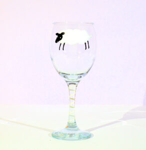 Sheep,Welsh Sheep,Sheep Glass,Wales Sheep,Wales Sheep Glass,Welsh Wine,Wales Wine,Welsh Glass,Welsh Drinking Glass,Wales drinking glass,welsh gift,welshgift for him,welsh gift for her,